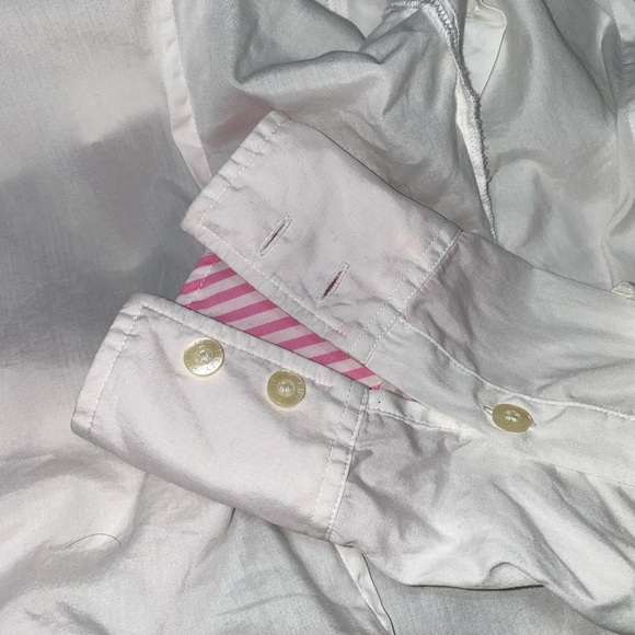 Lilly Pulitzer White Cotton Classic Plain Button Down size 6 EUC - Picture 7 of 7